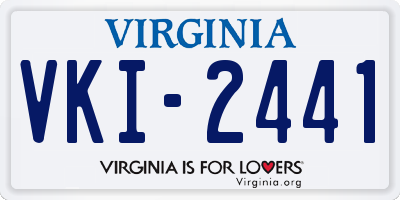 VA license plate VKI2441