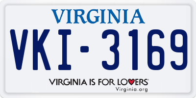 VA license plate VKI3169