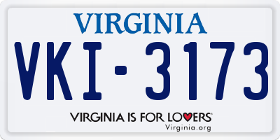 VA license plate VKI3173