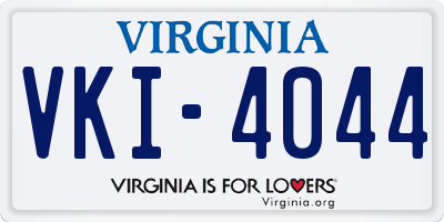 VA license plate VKI4044