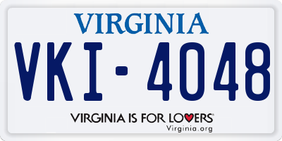 VA license plate VKI4048