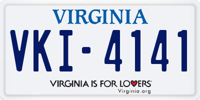 VA license plate VKI4141
