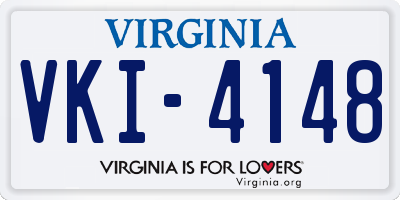 VA license plate VKI4148
