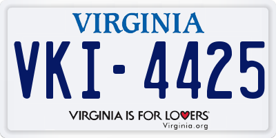 VA license plate VKI4425