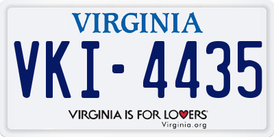 VA license plate VKI4435