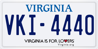 VA license plate VKI4440