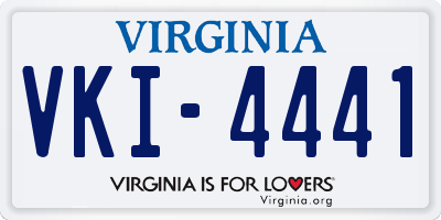 VA license plate VKI4441
