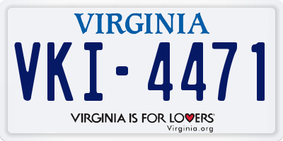 VA license plate VKI4471