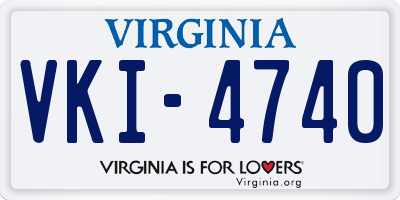 VA license plate VKI4740