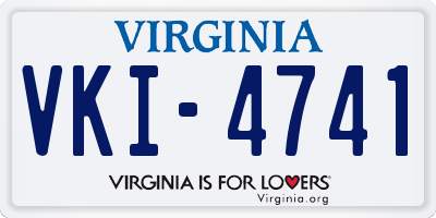 VA license plate VKI4741