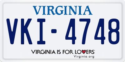 VA license plate VKI4748