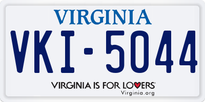 VA license plate VKI5044