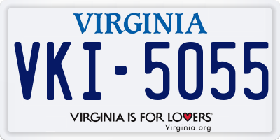 VA license plate VKI5055