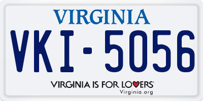 VA license plate VKI5056