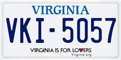 VA license plate VKI5057