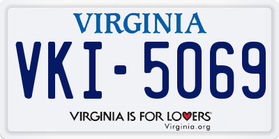 VA license plate VKI5069