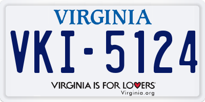 VA license plate VKI5124