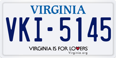 VA license plate VKI5145