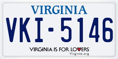 VA license plate VKI5146