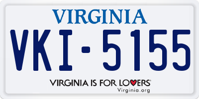 VA license plate VKI5155