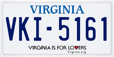 VA license plate VKI5161