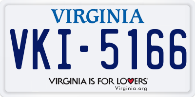 VA license plate VKI5166
