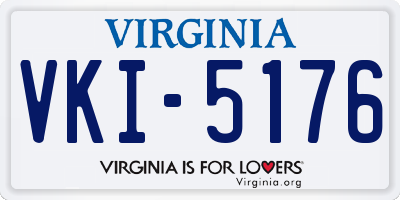 VA license plate VKI5176
