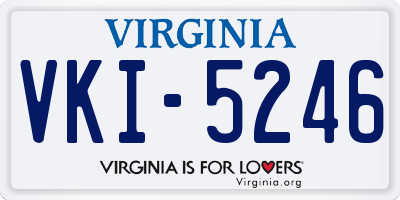 VA license plate VKI5246