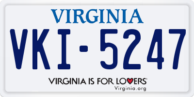 VA license plate VKI5247