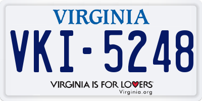 VA license plate VKI5248