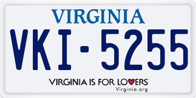 VA license plate VKI5255