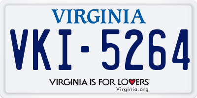VA license plate VKI5264