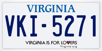 VA license plate VKI5271