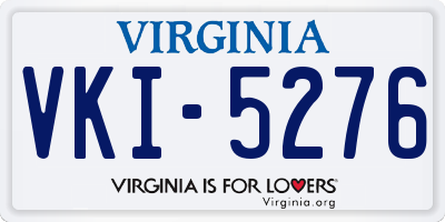 VA license plate VKI5276