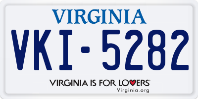 VA license plate VKI5282