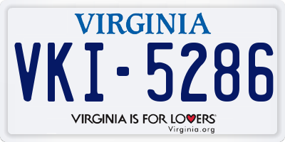 VA license plate VKI5286