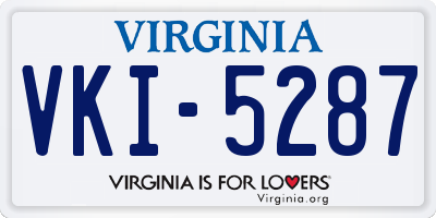 VA license plate VKI5287