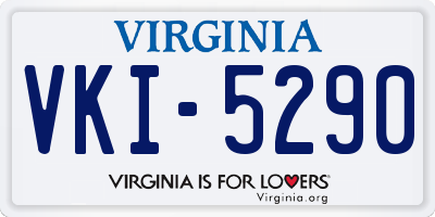 VA license plate VKI5290
