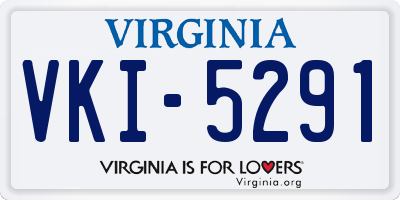 VA license plate VKI5291