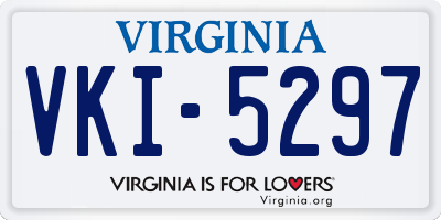 VA license plate VKI5297