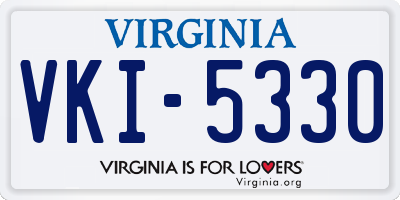 VA license plate VKI5330