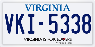 VA license plate VKI5338