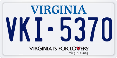 VA license plate VKI5370