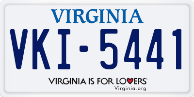 VA license plate VKI5441