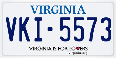 VA license plate VKI5573