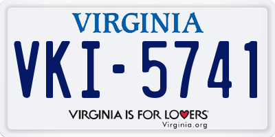 VA license plate VKI5741