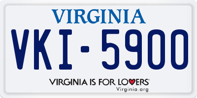 VA license plate VKI5900