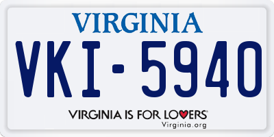 VA license plate VKI5940