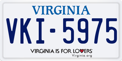 VA license plate VKI5975