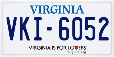 VA license plate VKI6052